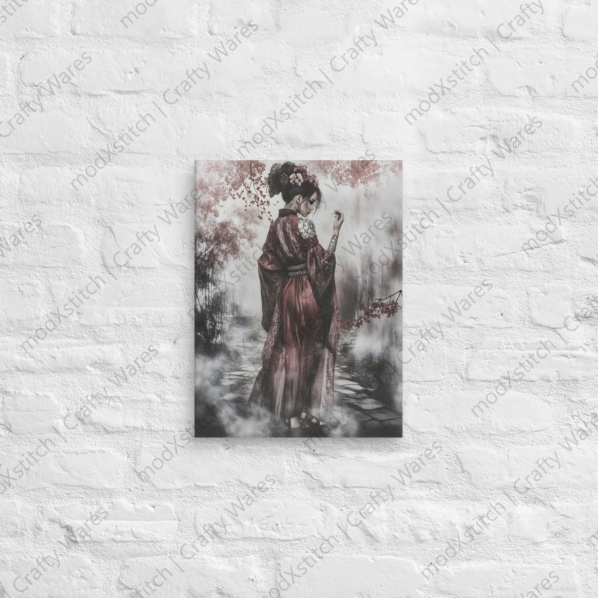 Watermarked - Sakura Walk canvas wall art