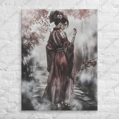 Watermarked - Sakura Walk canvas wall art