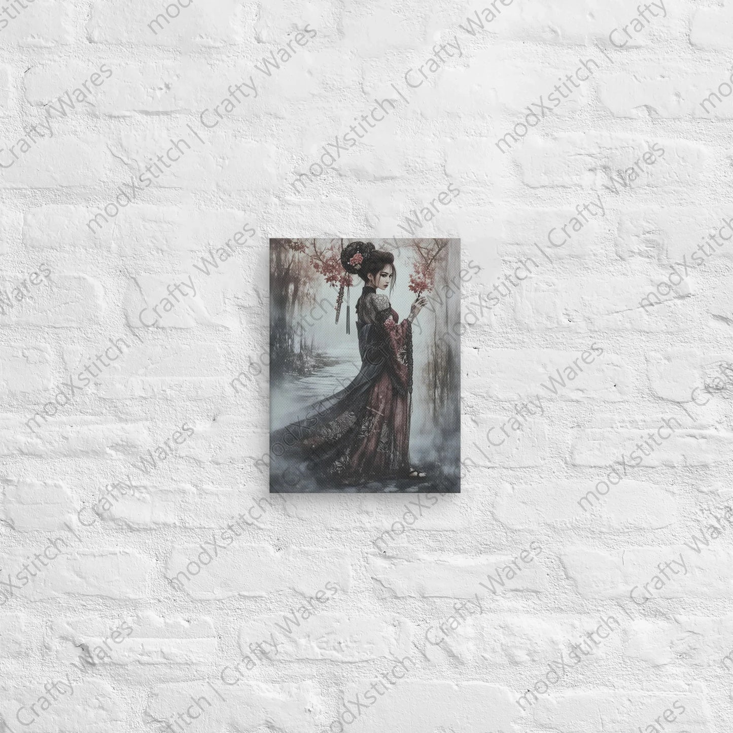 Watermarked - Sakura Promenade canvas wall art