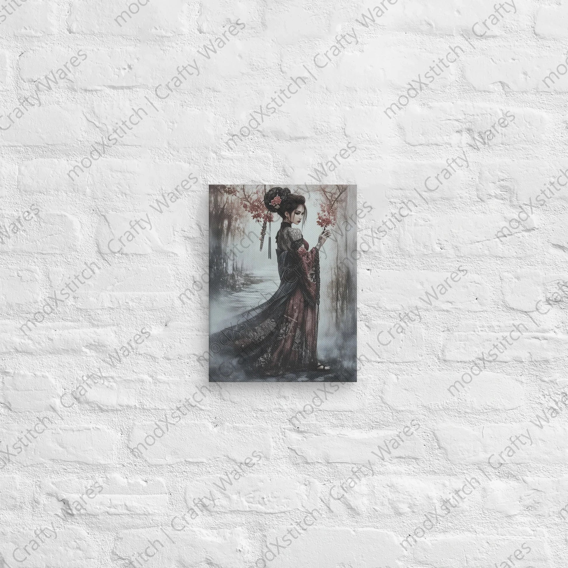 Watermarked - Sakura Promenade canvas wall art