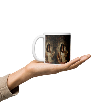 The Librarian white mug
