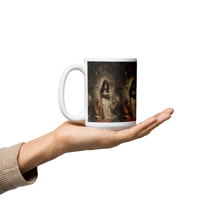 The Librarian white mug