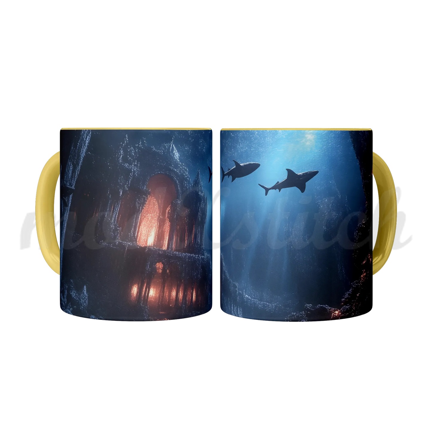 Atlantis City Ruins Accent Mug 11oz